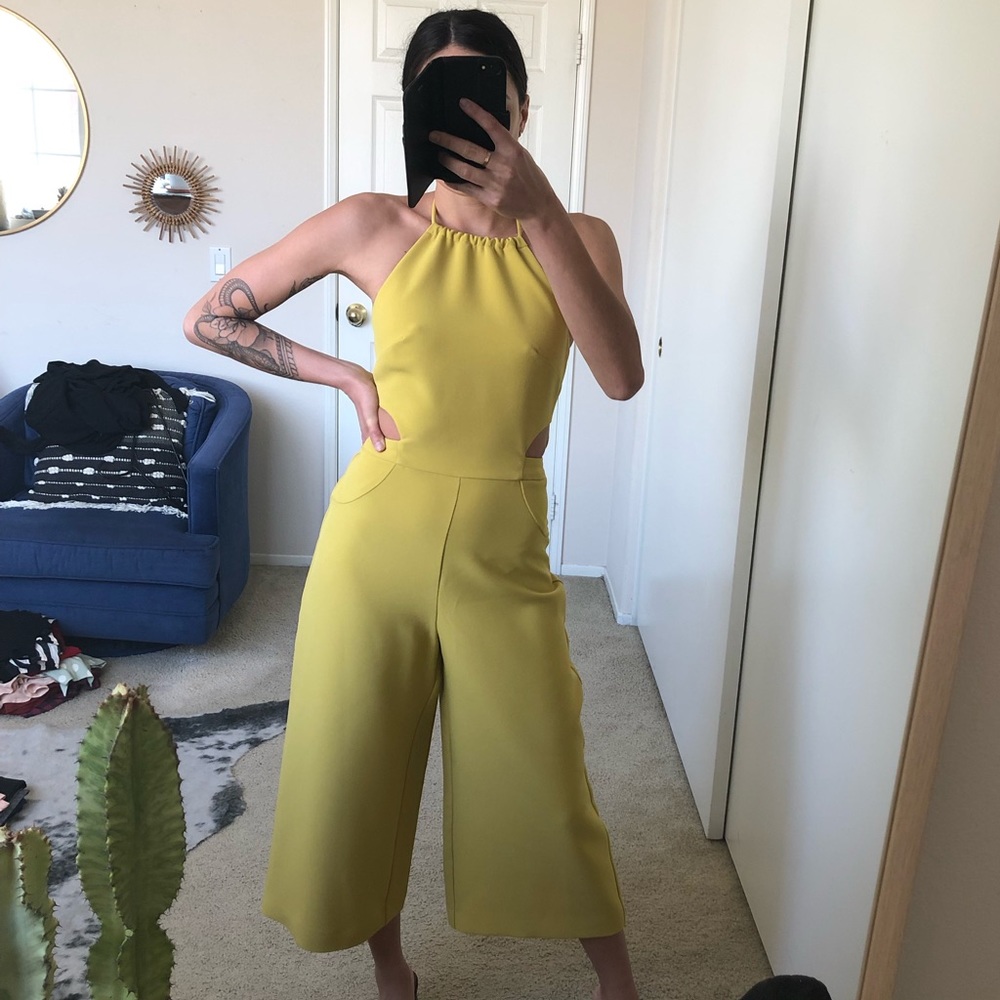 Topshop halter jumpsuit